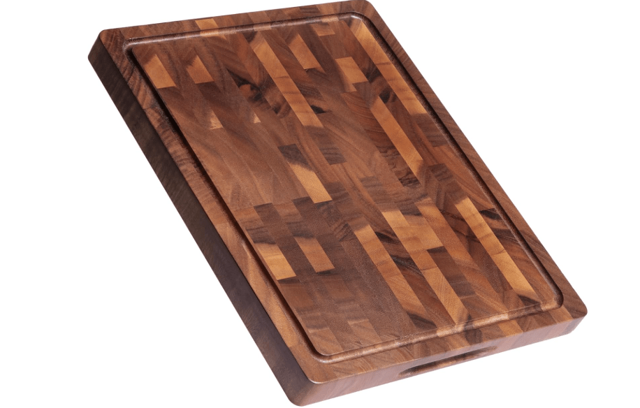 
THETCHRY Walnut Wood Cutting Boards for Kitchen, Large Chopping Board Double Sided, End Grain Cutting Board with Handle, Charcuterie Butcher Block for Meal