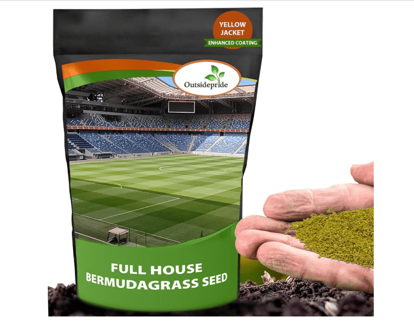 
Outsidepride Full House Bermuda Grass Seed Mix - 1 lbs. Premium Warm Season Turf Blend of Traffic & Drought-Tolerant Monaco & Hollywood