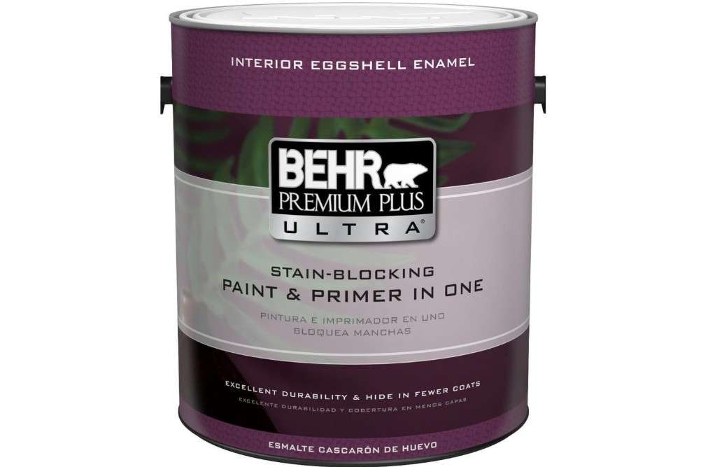 BEHR Premium Plus Ultra 1 gal. Ultra Pure White Eggshell Enamel Interior Paint and Primer in On