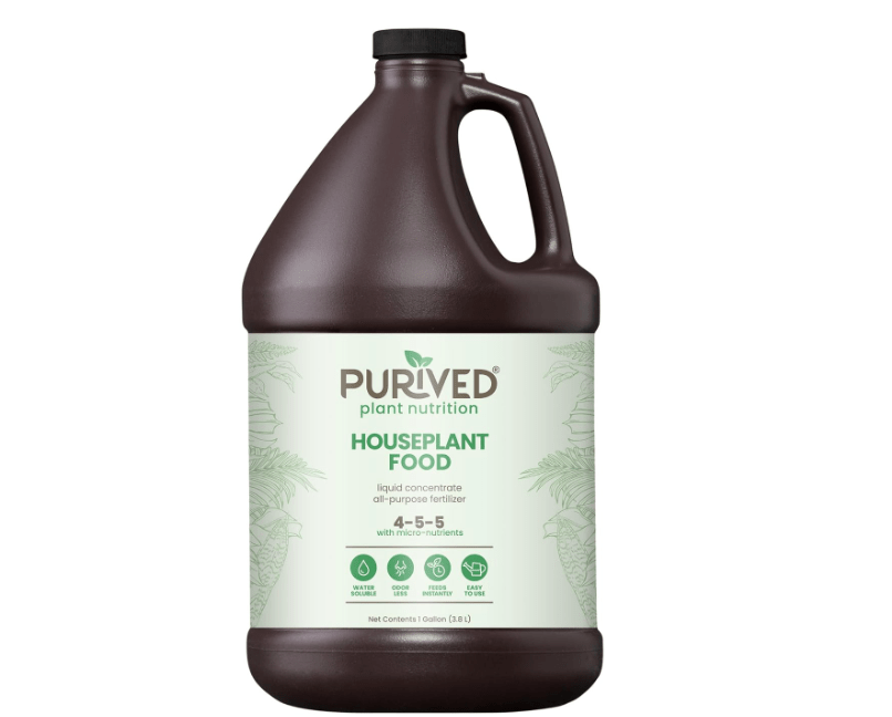 
Purived 1gal All-Purpose Liquid Plant Fertilizer - Makes 320 Gallons, for Indoor Houseplants, All-Natural, Groundwater Safe, Made in USA