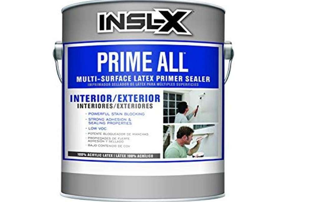  Benjamin Moore AP1000099-01 White 1 Gallon Insl-x Prime Flat Water-Based Acrylic Latex Primer,