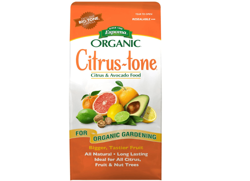  Espoma Organic Citrus-Tone 5-2-6 Natural & Organic Fertilizer and Plant Food for All Citrus, Fruit, Nut & Avocado Trees; 4 lb