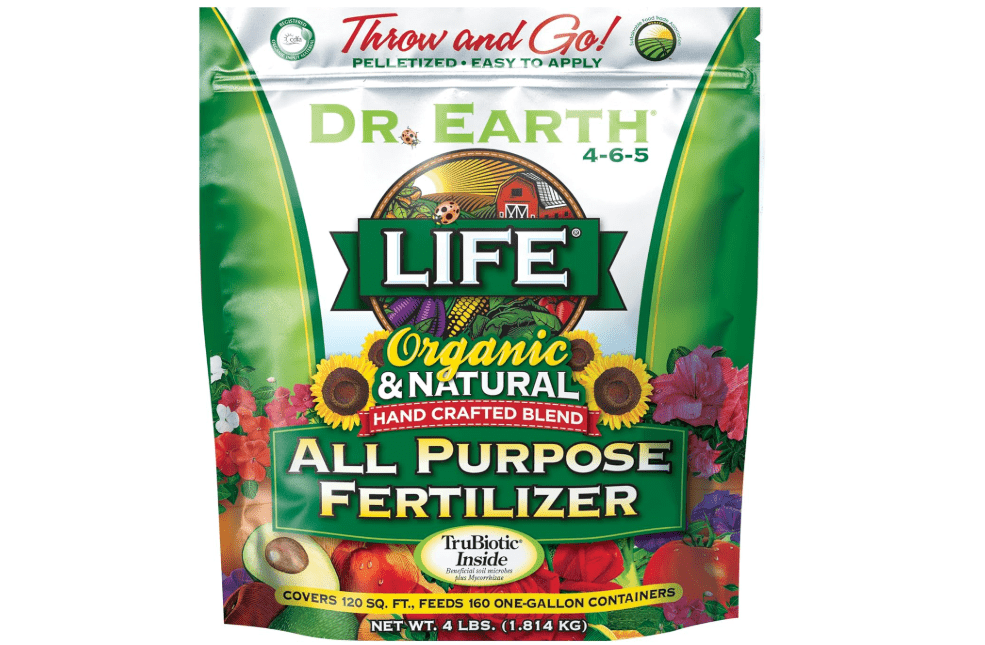 Dr. Earth 736P Life Organic All Purpose Fertilizer In Poly Bag, 4-Pound