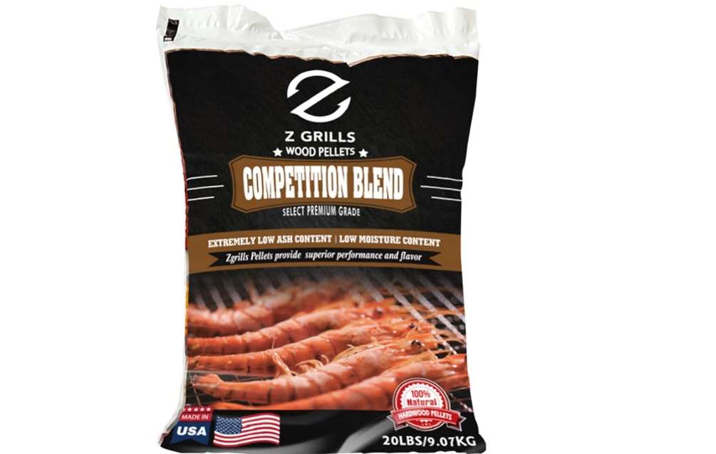  Z GRILLS Wood Pellets for Smoker Grill and BBQ, 100% All-Natural Hardwood Competition-Blend Pellet, 20lbs