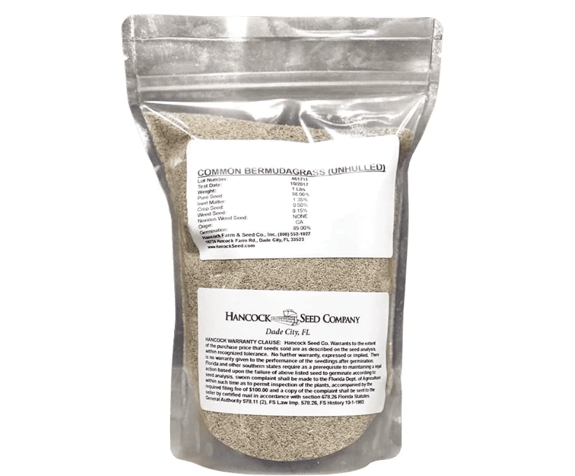 
Hancock Seed Co. Common Bermuda Grass Seed - Coated & Unhulled, 