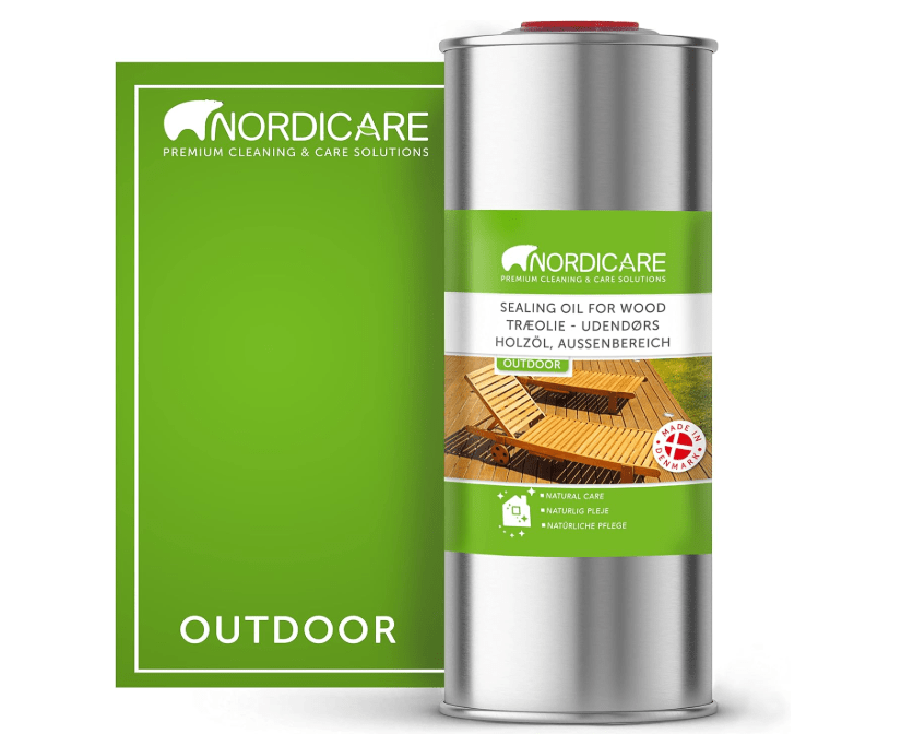 
Nordicare Sealing Wood Oil for Outdoor Garden Furniture - Teak Oil for Wood Outdoor Furniture - Suitable for All Outdoor Types of Wood, for Wood Exterior.