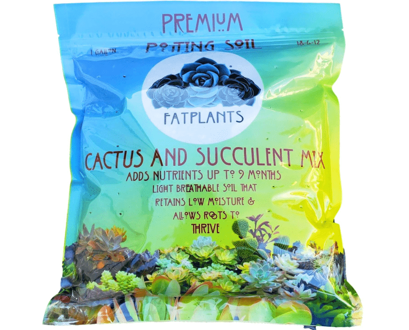 
Fat Plants San Diego Premium Cacti and Succulent Potting Mix Soil - for Cactus Palm Tree Citrus Plant Grown in Gardening Containers - Indoors & Outdoors.