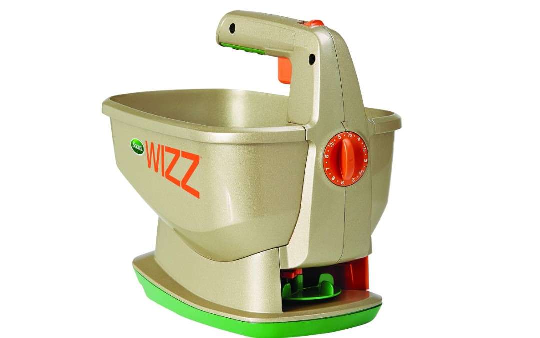  Scotts Wizz Battery Powered Fertilizer, Seed, and Ice Spreader 