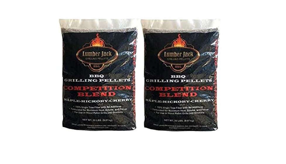  Lumber Jack Competition Blend Maple-Hickory-Cherry BBQ Grilling Pellets – 40 lbs.
