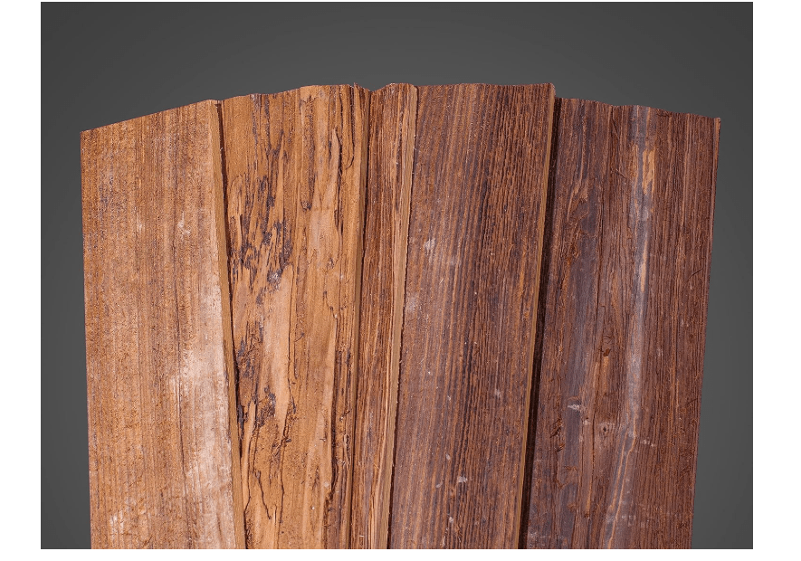 Vintage Harvest Reclaimed Mushroom Wood - 100% Reclaimed Mushroom (Hemlock) Wood Planks, 16 to 48 Inch Length, Half-Inch Thick, Multi-Width, DIY Accent Wall...
