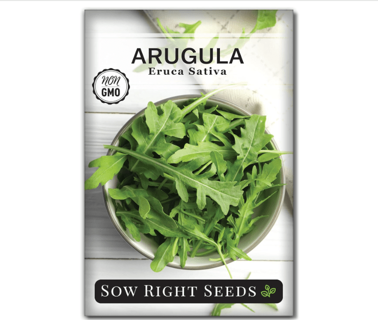 
Sow Right Seeds - Arugula Seeds for Planting - Non-GMO Heirloom Seeds with Instructions to Plant a Home Vegetable Garden - Indoors, Hydroponics