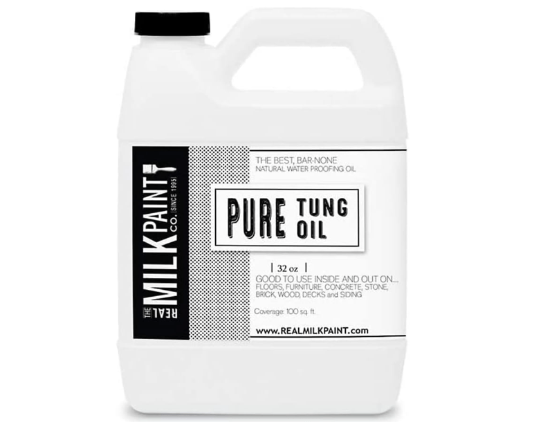 
Real Milk Paint, Pure Tung Oil for Wood Finishing, Cutting Boards, Outdoor Furniture, Butcher Blocks, Wood Flooring, Food Grade, Waterproof, 32 oz