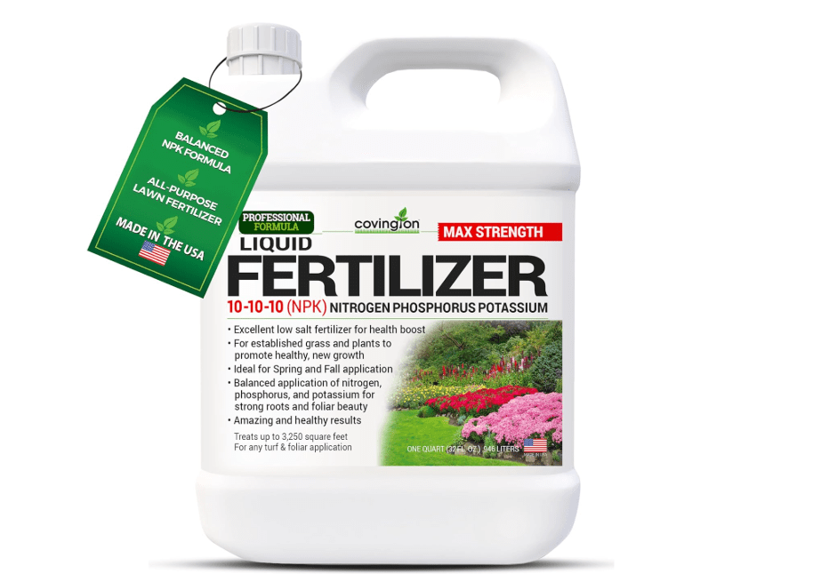 
Covington 10-10-10 NPK Liquid Fertilizer (32oz) – All Purpose Liquid 10 10 10 NPK - Lawn Food with Nitrogen Phosphorus Potassium Concentrate 
