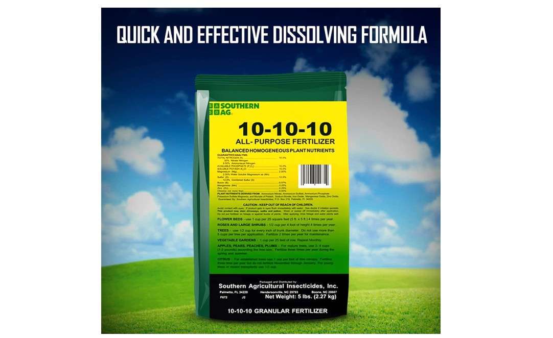 Southern Ag All Purpose Granular Fertilizer 10-10-10, 5 LB Size: 5 LB 