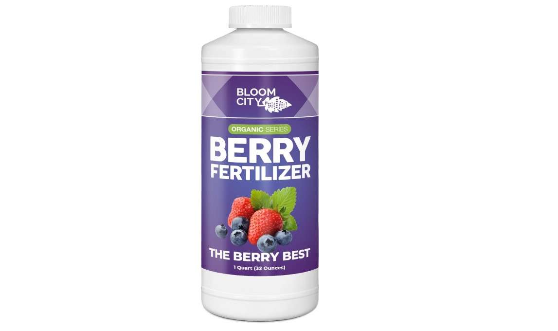 Bloom City's Organic Berry Best, Blueberry Fertilizer & Strawberry Fertilizer, Quart (32 oz)