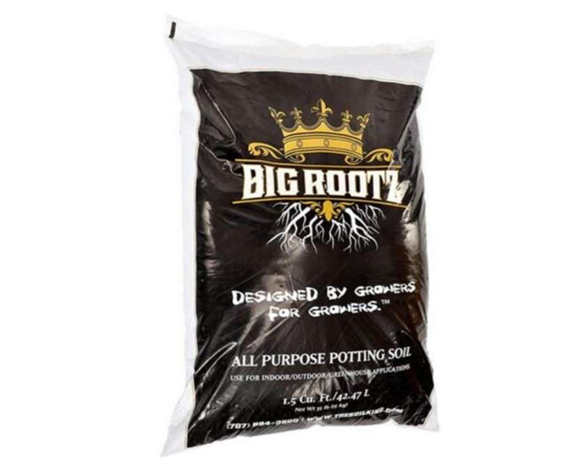 
The Soil King Big Rootz 1.5 Cubic Feet Bag Indoor Outdoor All Purpose Enriched Gardening Blend Plant Potting Soil for Root Growth
