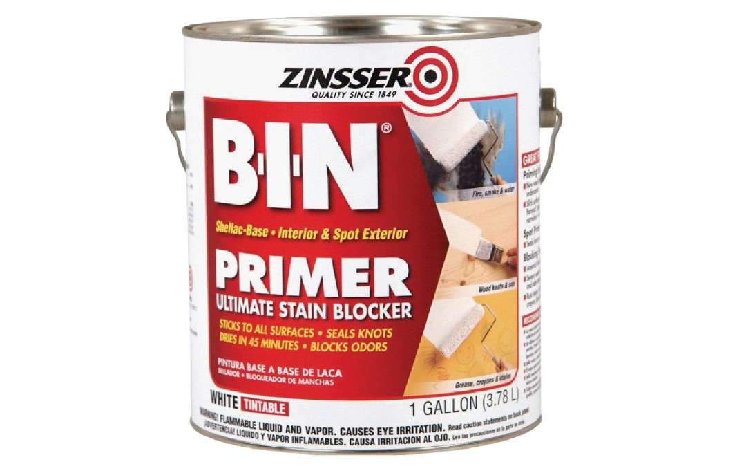  Zinsser B-I-N Shellac-Base Oil Primer, 1-Gallon, White