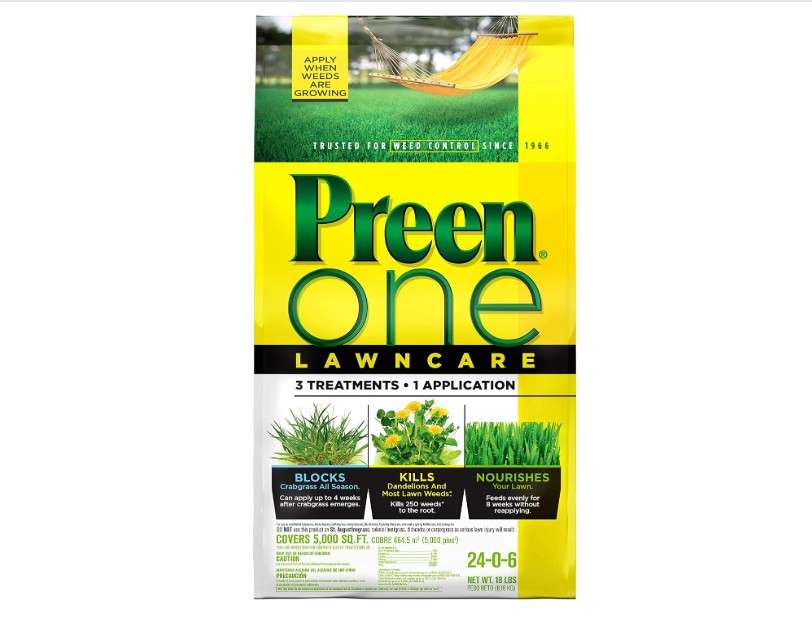  Preen One Lawncare - 18 lb. Bag - Covers 5, 000 sq. ft.