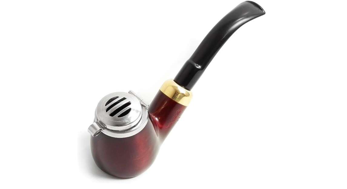 Mr. Brog Full Bent Smoking Tobacco Pipe - Model No: 21 Old Army Mahognay - Pear Wood Roots - Hand Made