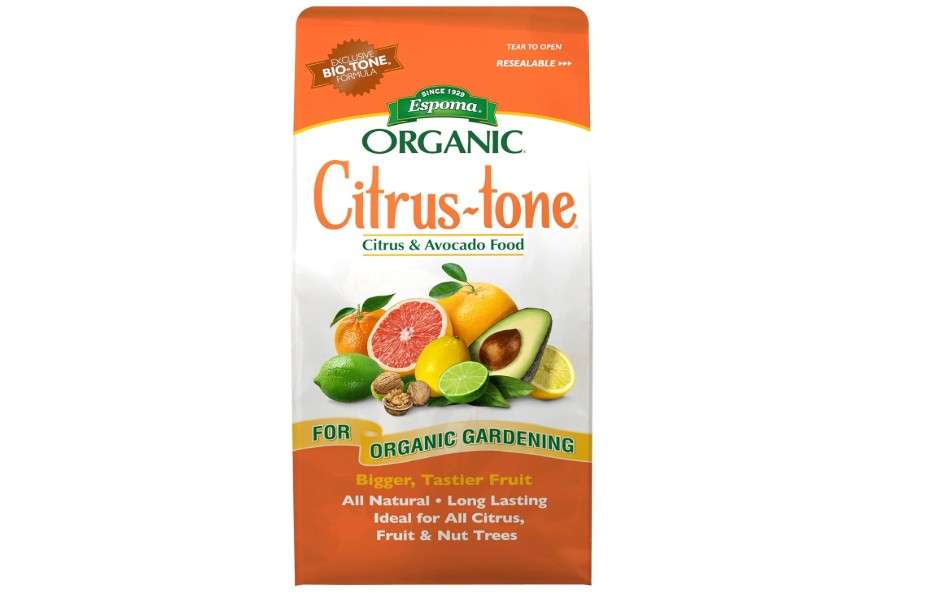  Espoma Organic Citrus-Tone 5-2-6 Natural & Organic Fertilizer and Plant Food for All Citrus, Fruit, Nut & Avocado Trees; 4 lb. Bag. Promotes