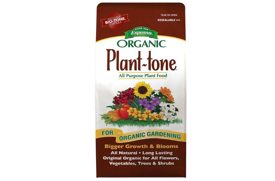  Espoma Organic Plant-Tone 5-3-3 Natural & Organic All Purpose Plant Food; 4 lb. Bag; The Original Organic Fertilizer for All Flowers, Vegetables, Trees