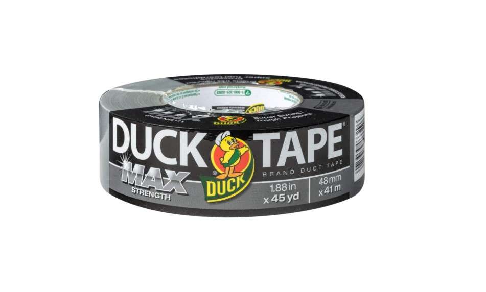 
Duck Brand Max Strength Duct Tape - 1 Roll - Heavy Duty Hold - 1.88 Inch x 45 Yards - Silver (240201)
