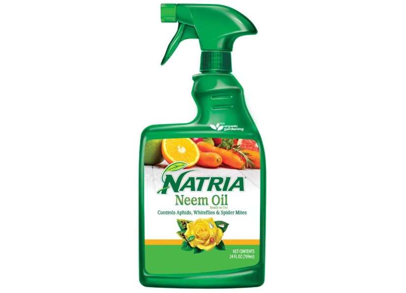  NATRIA Neem Oil Spray for Plants, Ready-to-Use, 24 Oz