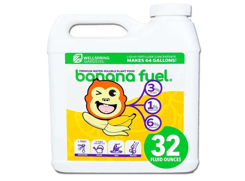 
Wellspring Gardens Banana Fuel Liquid Fertilizer - Plant Fertilizer Concentrate - Plant Food - Formula for Banana Trees & Plants - Grow Healthy