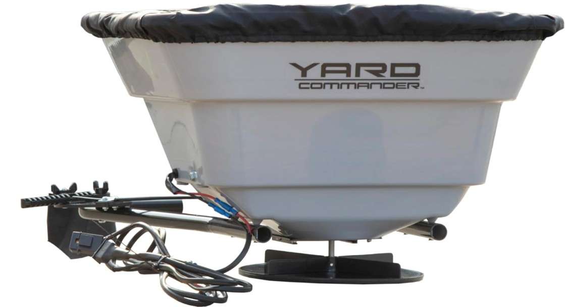 Yard Commander - 80 LB ATV/UTV Broadcast Spreader - 12-Volt Heavy Duty Motor - Salt, Seed, Fertilizer & More - Adjustable Drop Rate - Included Hopper..