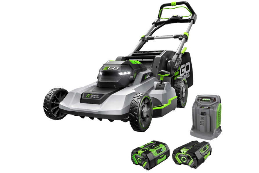 
EGO POWER+ Electric Lawn Mower, Self-Propelled Cordless with Touch Drive, Includes 56V 6.0Ah Battery, 4.0Ah Battery and Rapid Charger - LM2123SP-2