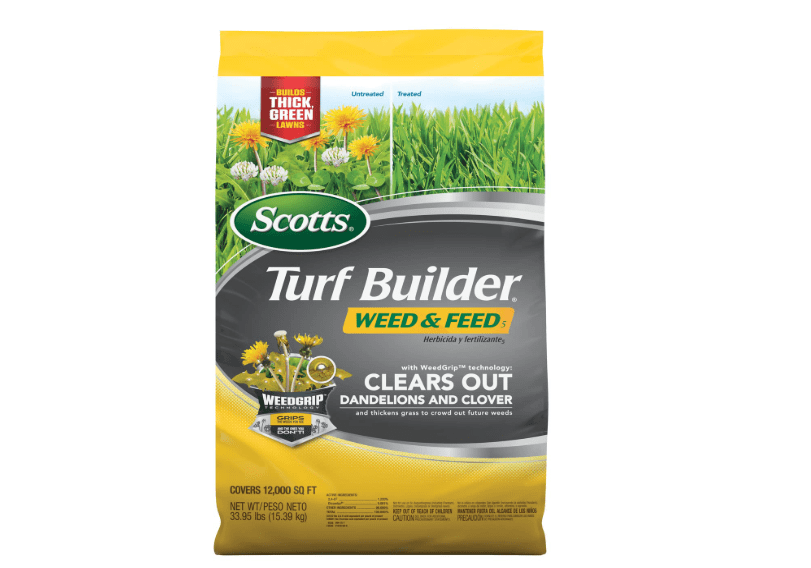 
Scotts Turf Builder Weed & Feed5, Weed Killer and Lawn Fertilizer, Controls Dandelion Clover and More, 12,000 sq. ft, 33.95 lbs