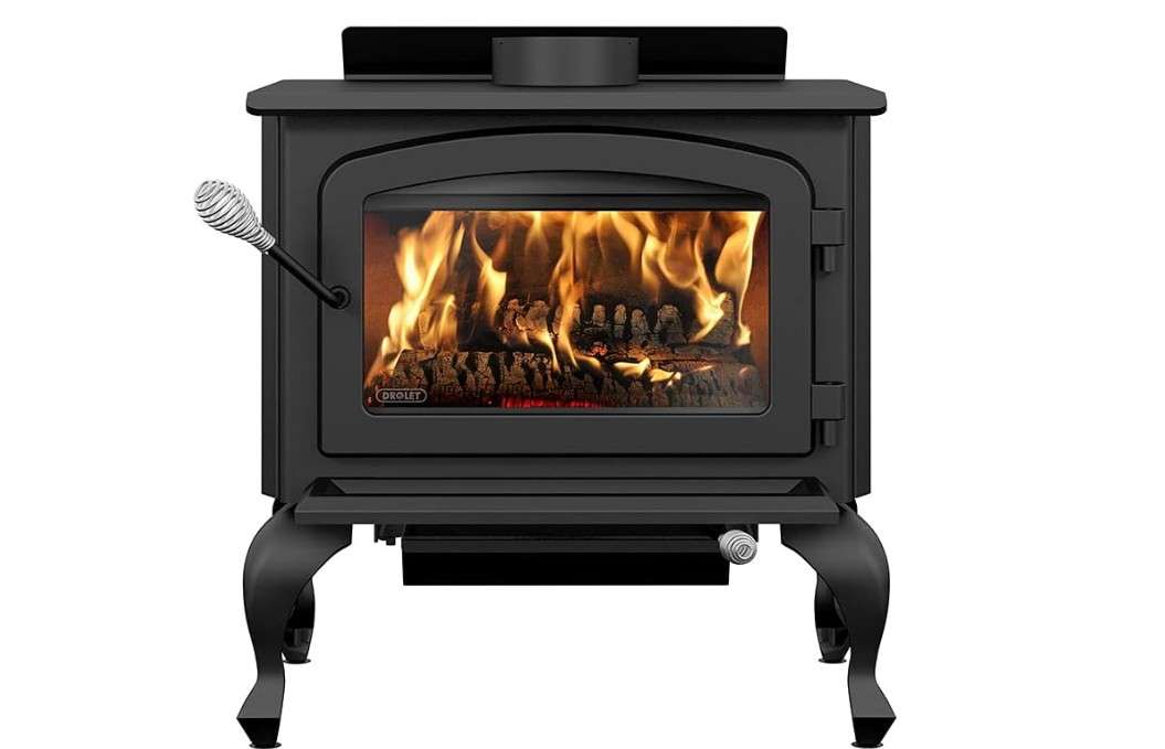  Drolet Columbia II Wood Stove - 60,000 BTU, EPA-Certified, Model #DB03016