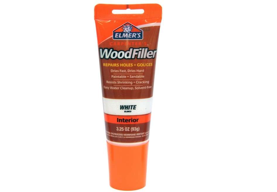  Elmer's E855 Carpenter's Wood Filler, 3.25-Ounce Tube, White