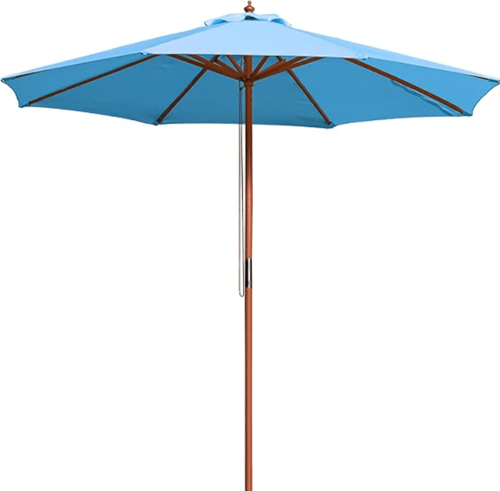Yescom Solid Wooden Outdoor Patio Umbrella for Market Garden 