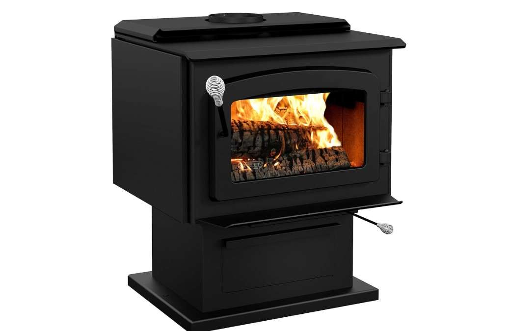 Ashley Hearth AW2520E-P 2,500 Sq. Ft. EPA Certified Pedestal Wood Burning Stove