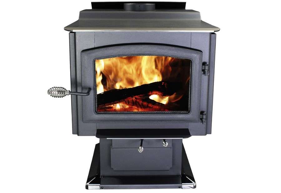  Ashely Hearth AW3200E-P 3,200 Sq. Ft. EPA Certified Pedestal Wood Burning Stove with Blower