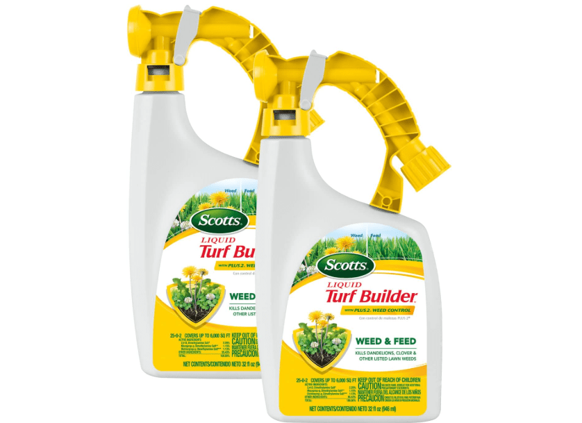 
Scotts Liquid Turf Builder with Plus 2 Weed Control - Liquid Weed Killer and Fertilizer, 32 fl. oz.