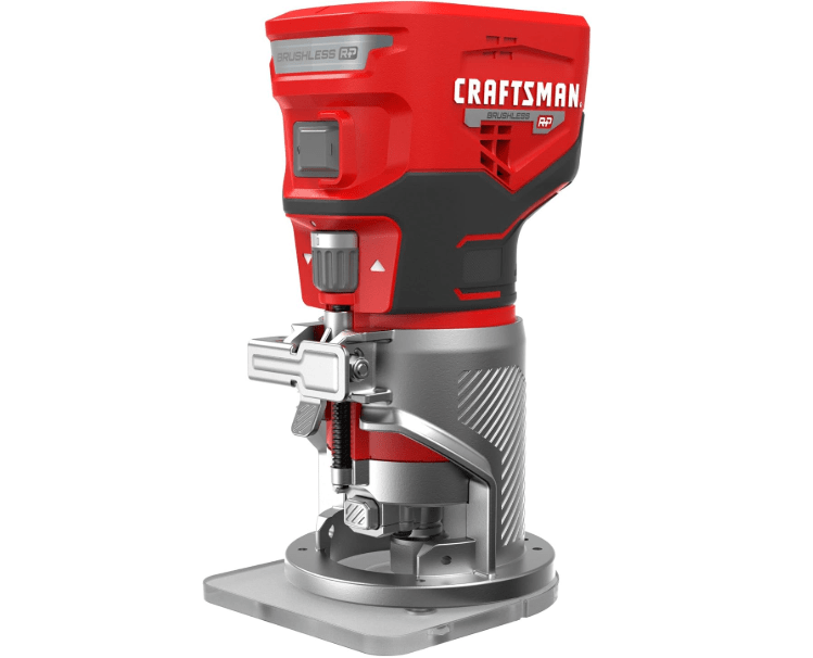 CRAFTSMAN V20 Router Tool, Cordless, Variable Speed, Fixed Base Router with Depth Adjustment, B
