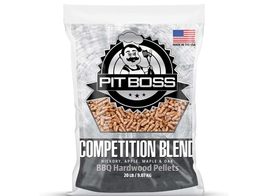 Pit Boss (20 pound Competition Blend) All Natural Hardwood BBQ Wood Pellets for Pellet Grills and Smokers