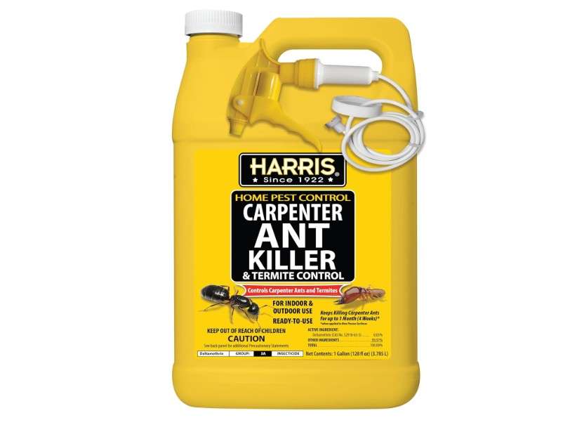 Harris Carpenter Ant Killer & Termite Control Treatment, Kills On Contact, Odorless & Non-Staining Formula, 128 Oz
