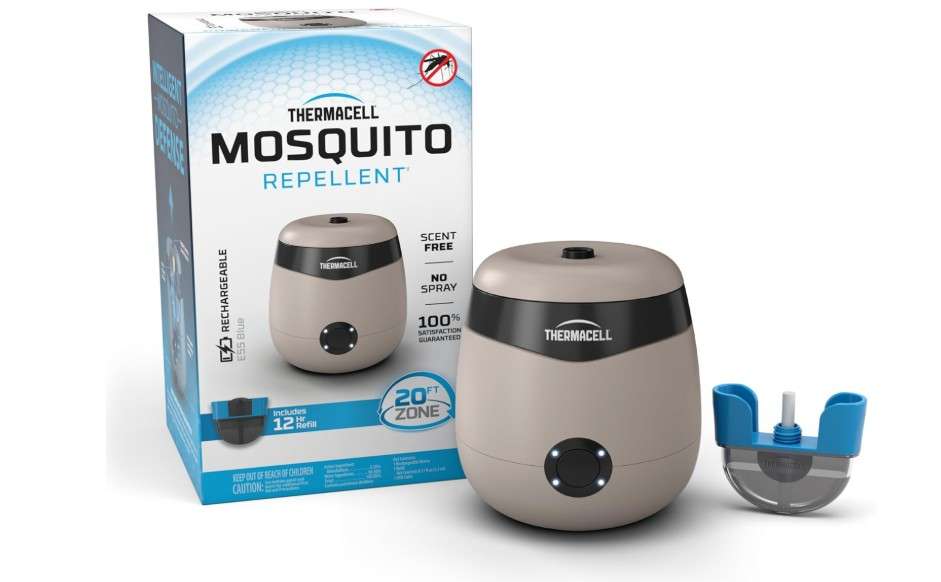 
Thermacell E-Series Rechargeable Mosquito Repeller with 20’ Mosquito Protection Zone; Bug Spray Alternative; Scent Free
