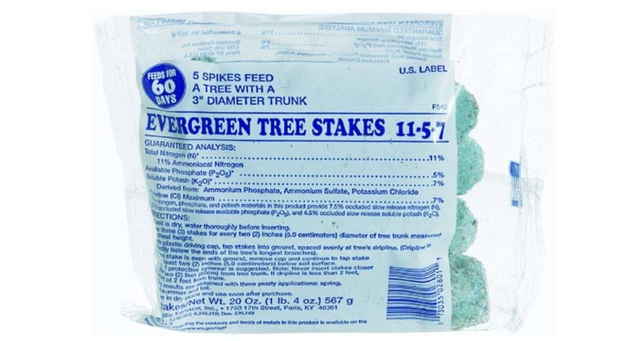Jobe’s Slow Release Evergreen Fertilizer Spikes, Easy Plant Care for Cypress, Arborvitae, Pine, Cedar, and Many More Acid Loving Trees, 5 Count