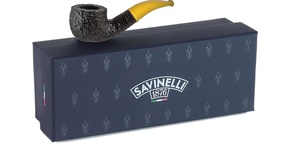  Savinelli Mini Series - Colorful Hand Crafted Italian Briar, Rusticated Finish, Yellow, 601