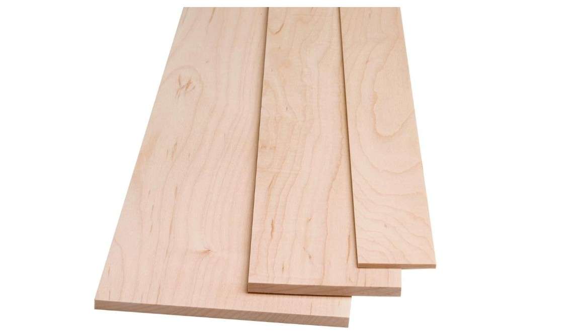  ROCKLER Maple, 1/8" x 3" x 48", Hard Maple Wood by the Piece