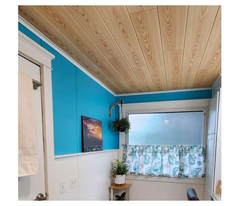  A la Maison Ceilings WP01nm-96 Foam Wood Ceiling Planks, Natural Maple, 96 Pack
