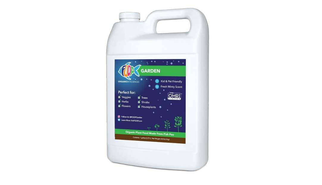 
FOOP Garden - Organic Liquid Plant Food Made from Fish Manure (with Fresh Minty Scent) | Fish Fertilizer Alternative Perfect for Veggies, Herbs, Flowers.
