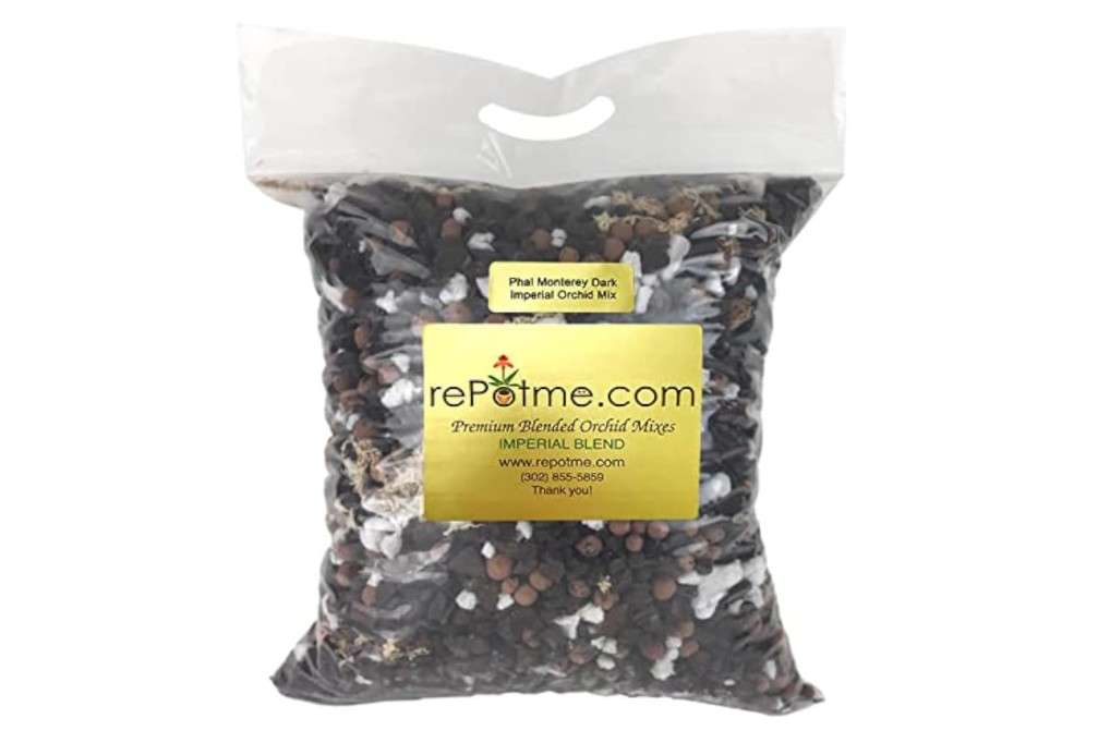  rePotme Orchid Potting Mix - Phalaenopsis Monterey Dark Imperial Orchid Potting Mix - (MINI Bag) - Hand Blended in The USA 