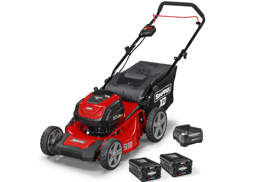 Snapper XD 82V MAX Cordless Electric 19" Push Lawn Mower, Includes Kit of 2 2.0 Batteries and Rapid Charger