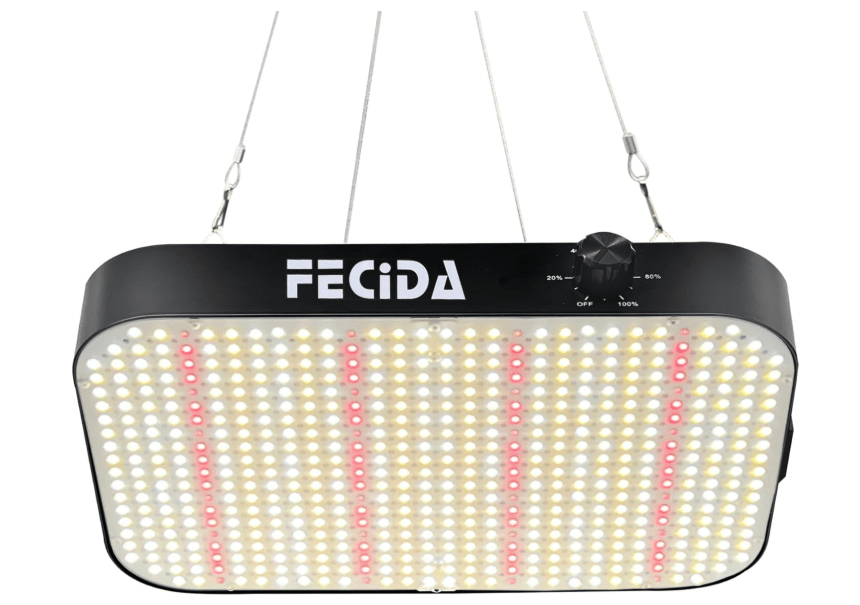 
FECiDA LED Grow Light Full Spectrum 65 Watt Actual Power, 2025 Upgrade High Output Dimmable Grow Lights for All Indoor Plants, Seed Starting, Seedlings