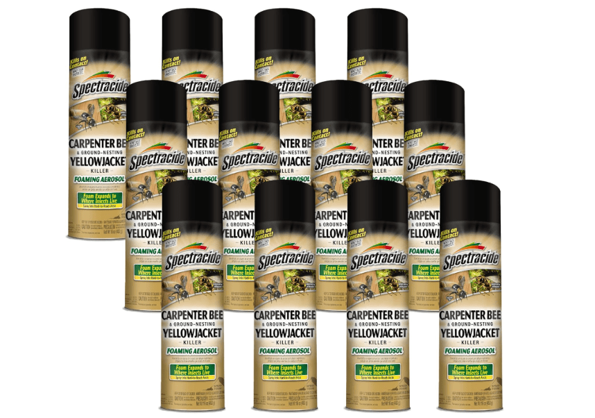 
Spectracide Carpenter Bee And Ground-Nesting Yellowjacket Killer Foaming Aerosol 16 Ounce (Pack of 12), Expands To Where Insects Live